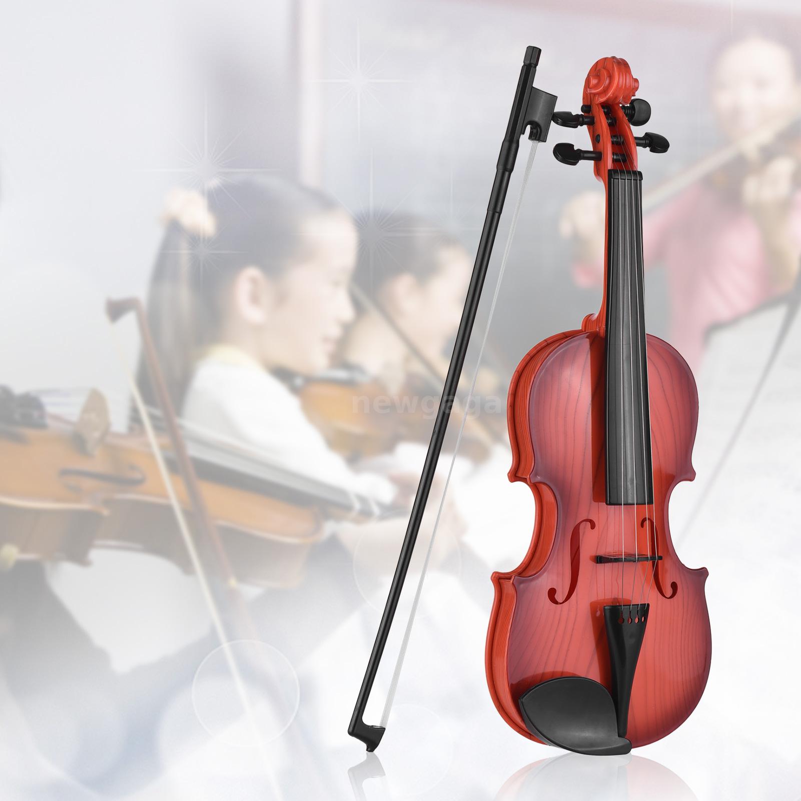 Kids Toy Violin Mini Electric Violin with 4 Adjustable Strings Violin ...